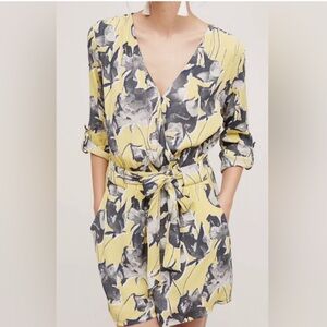 Anthropology ready for summer floral romper that goes from lunch to a night out